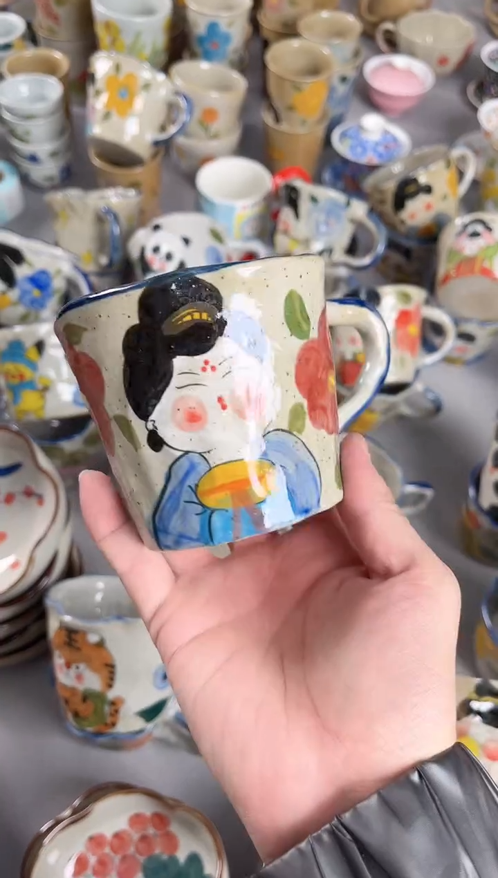 【闪购商品】瓷片景德镇手绘高温釉下彩陶瓷