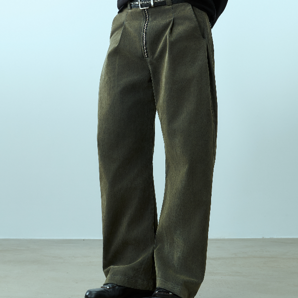 TANOXI P392 日本泷定大阪 植绒牛仔弯刀裤 水洗做旧直筒休闲长裤