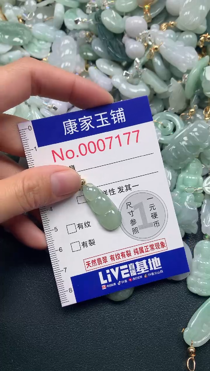 吊坠(不含链)未镶嵌翡翠7177
