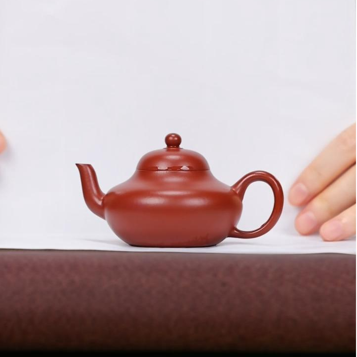 【小田甄陶】矮梨 朱泥 100cc 家用紫砂壶 jht