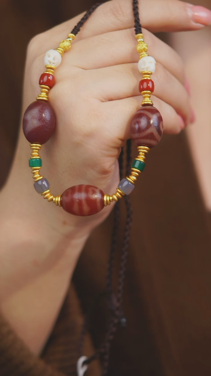 【闪购商品】玛瑙/玉髓项链未镶嵌多样性发一