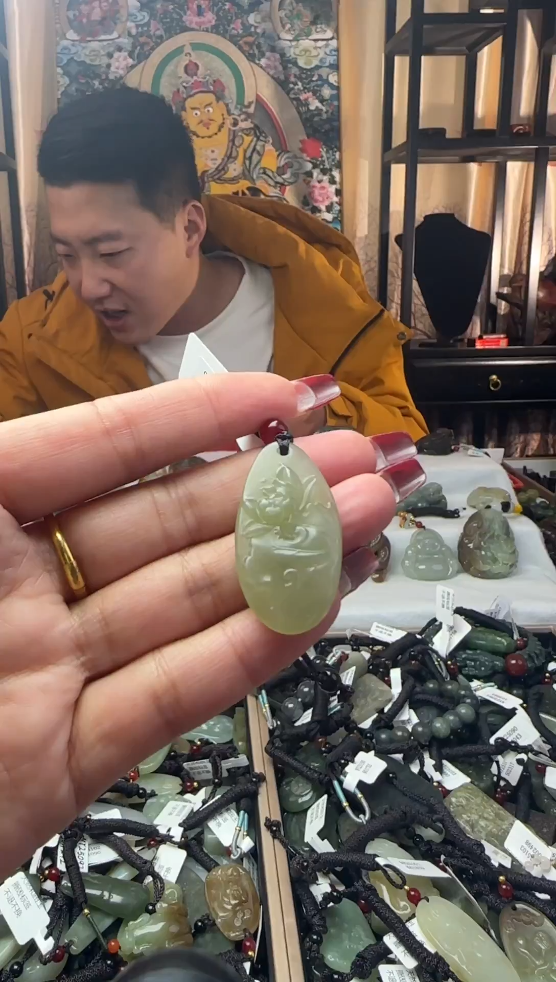 颈饰未镶嵌和田玉和田玉吊坠110