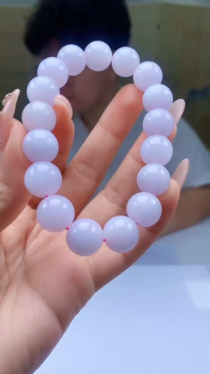 【闪购商品】定制翡翠未镶嵌4688ty-毛货手串40