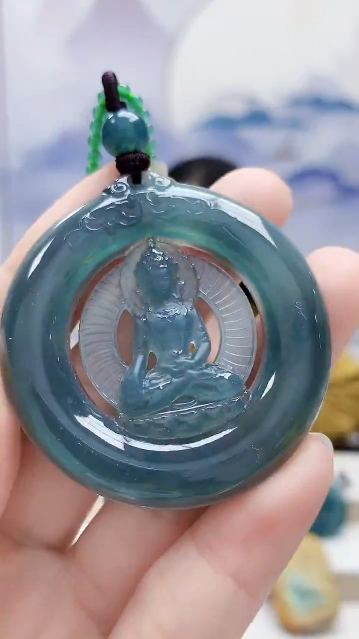 未镶嵌定制翡翠4852ry-毛货挂件11