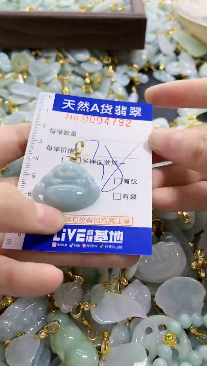 颈饰未镶嵌翡翠天然A货翡翠