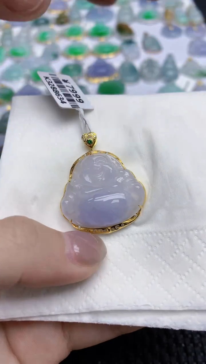 【闪购商品】翡翠颈饰未镶嵌天然翡翠A货