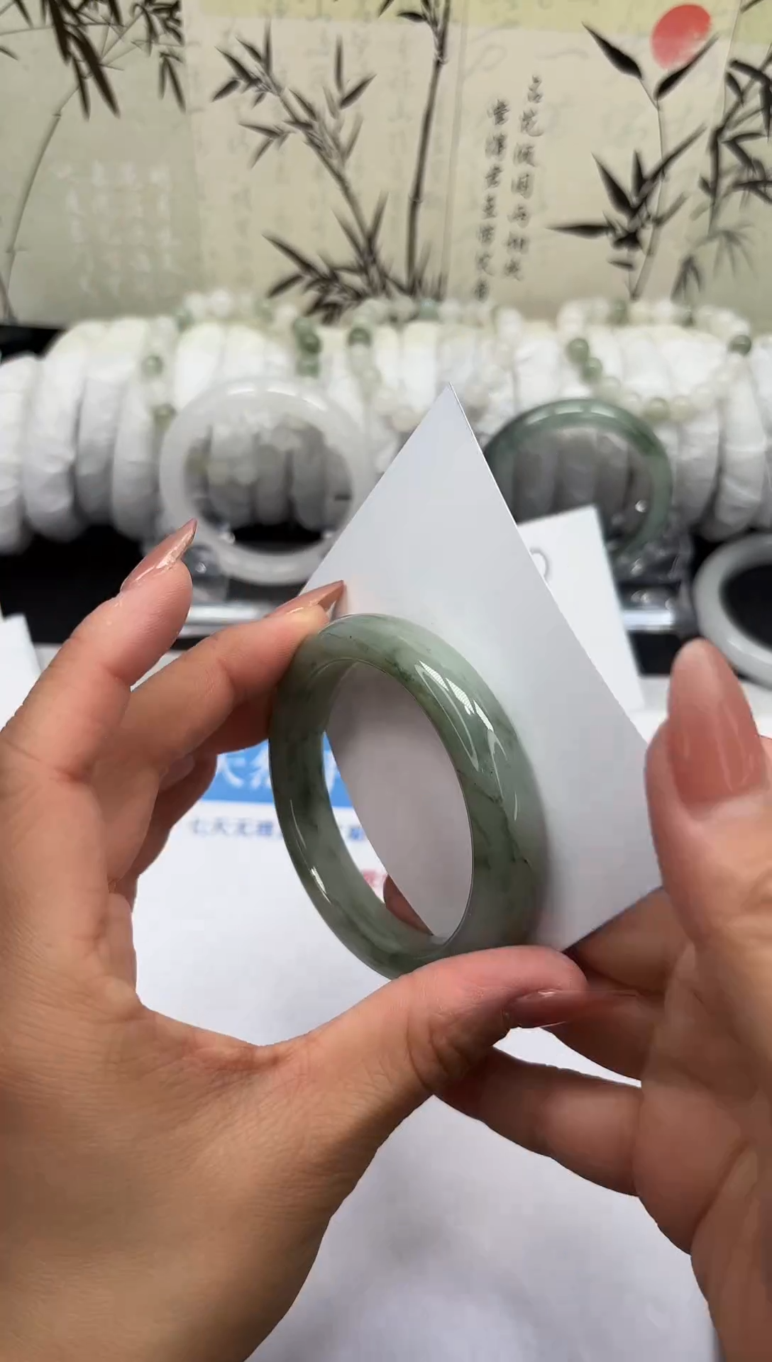 未镶嵌手镯石英质玉A66-53/54/55