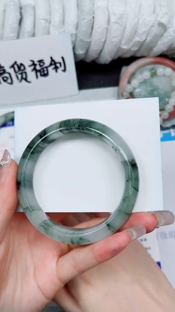 【闪购商品】石英质玉手镯未镶嵌A261-57`58`59`