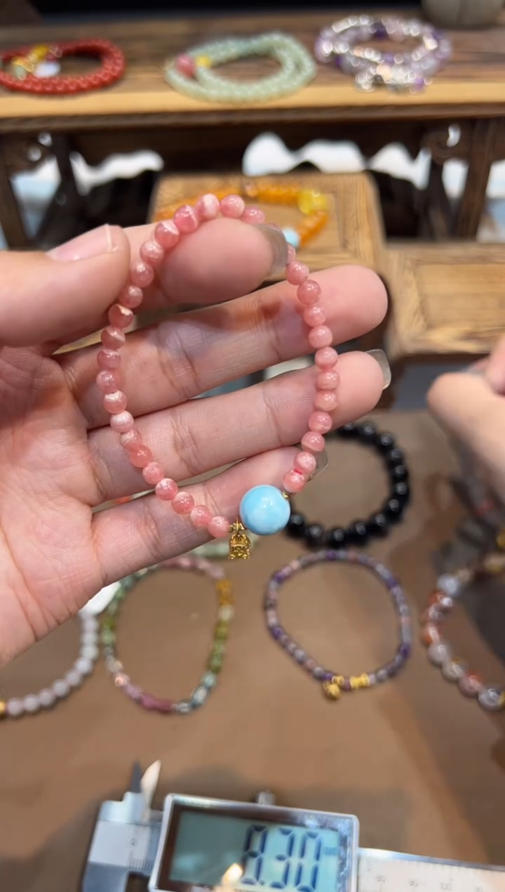 【闪购商品】菱锰矿（红纹石）手绳未镶嵌@@手饰