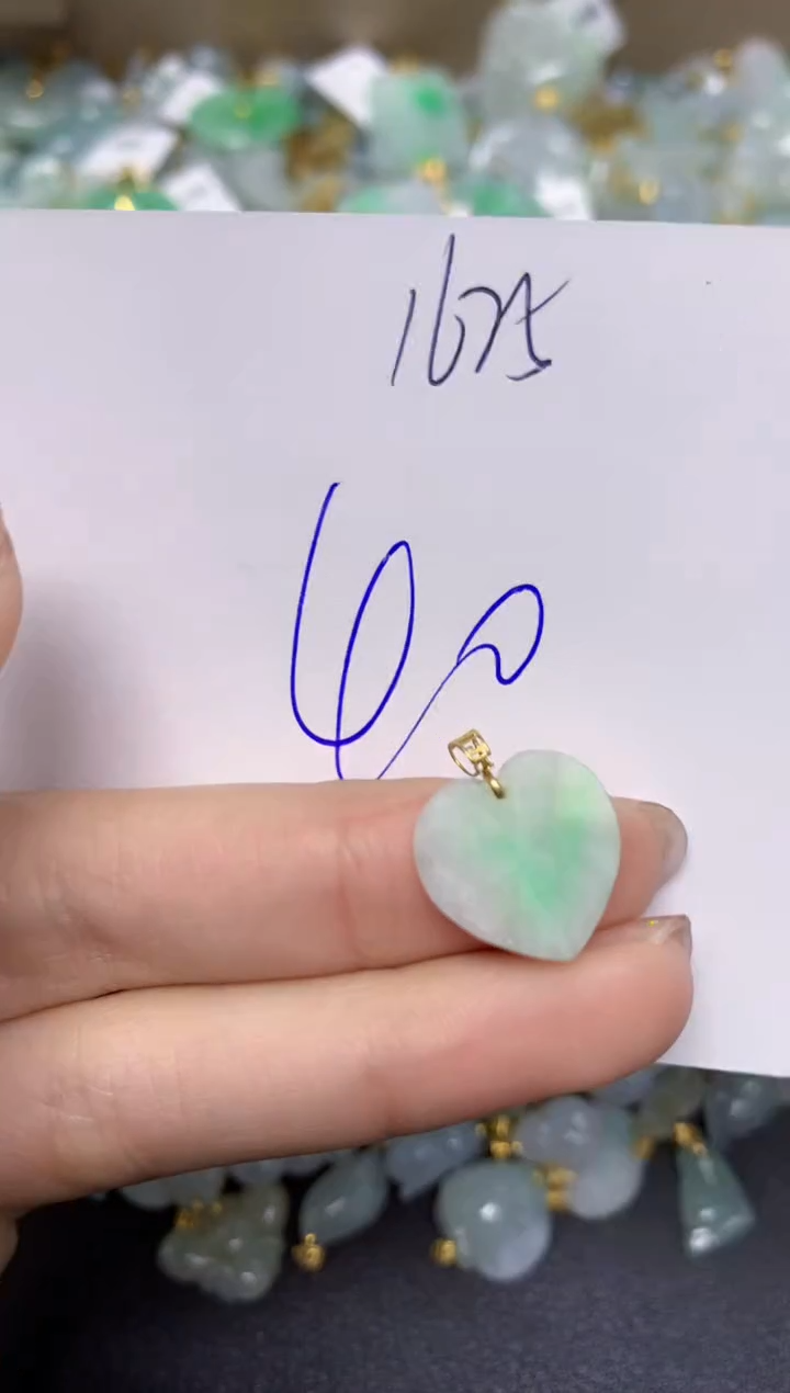 【闪购商品】翡翠颈饰18K金镶嵌 天然翡翠A货