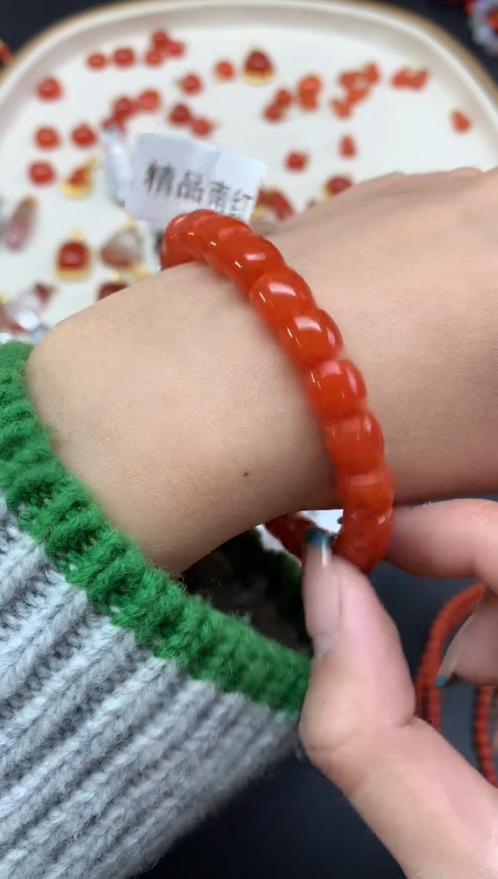 【闪购商品】南红玛瑙手串未镶嵌手串A486|3980