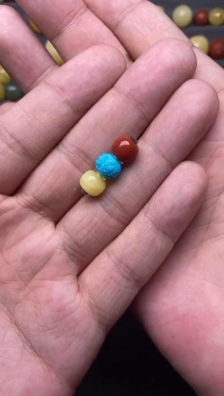 未镶嵌绿松石珠宝奇石8mm