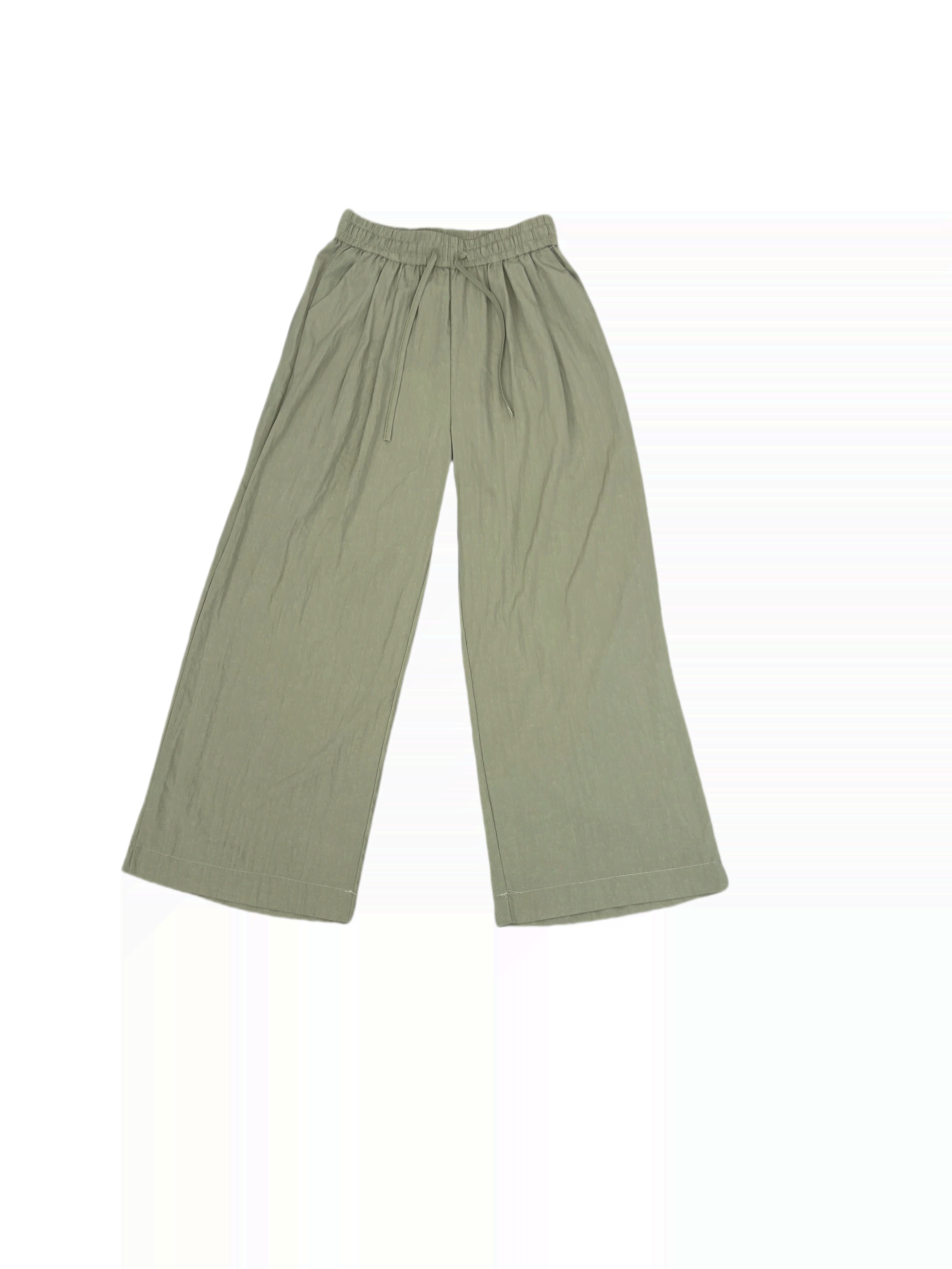 测试春季新款纯色阔腿休闲裤新中式风格适合旅游出街