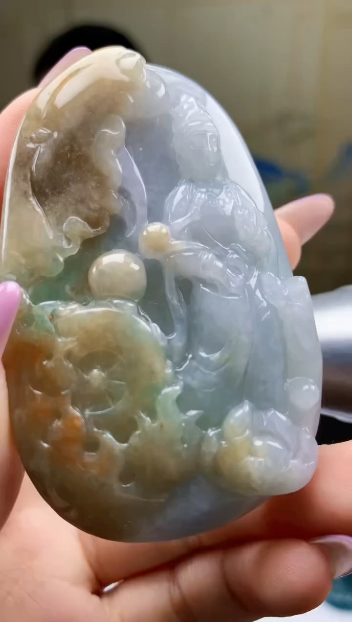 【闪购商品】定制翡翠未镶嵌4902ty-毛货挂件6