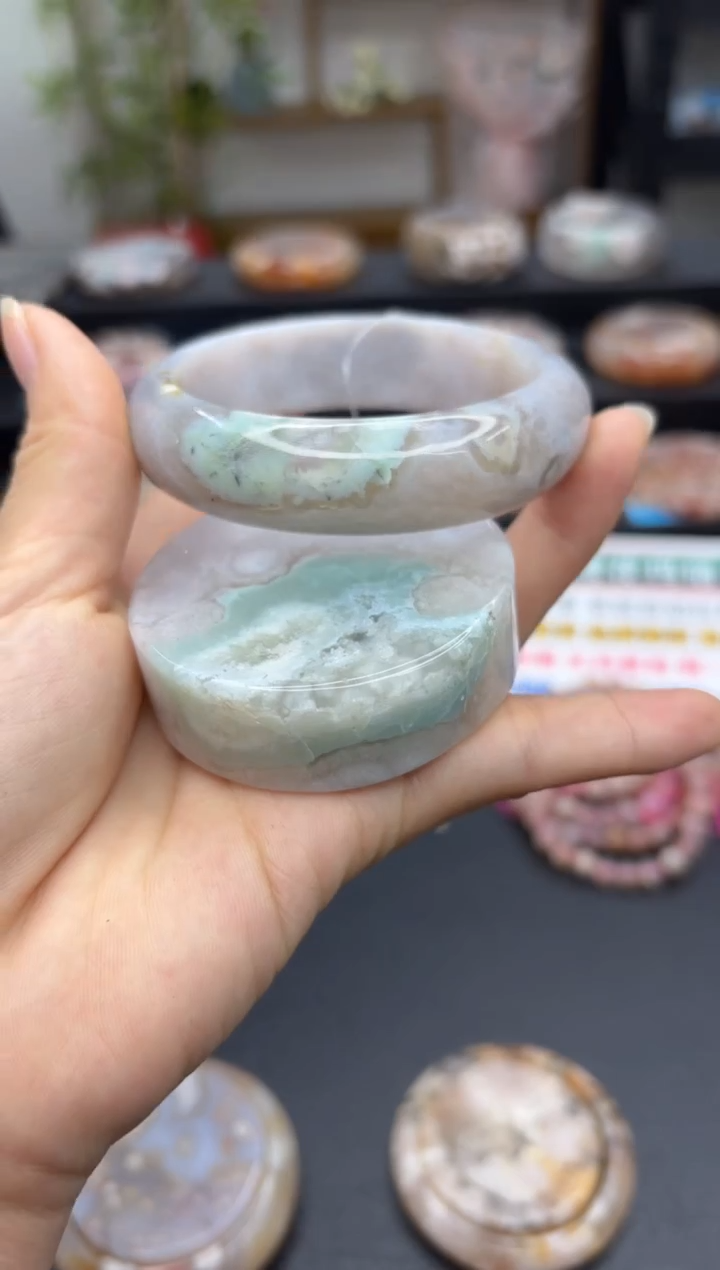 【闪购商品】石英质玉手镯未镶嵌C72(59圈赠送镯心)