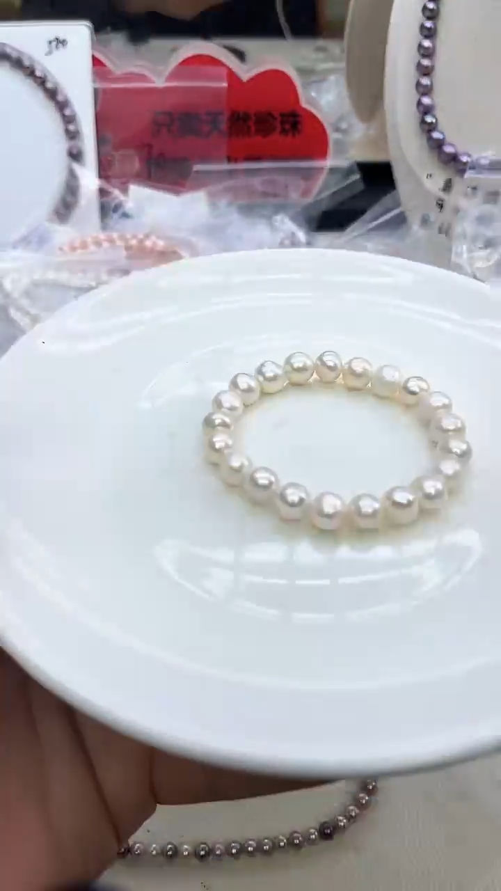未镶嵌手链淡水珍珠白色系手链