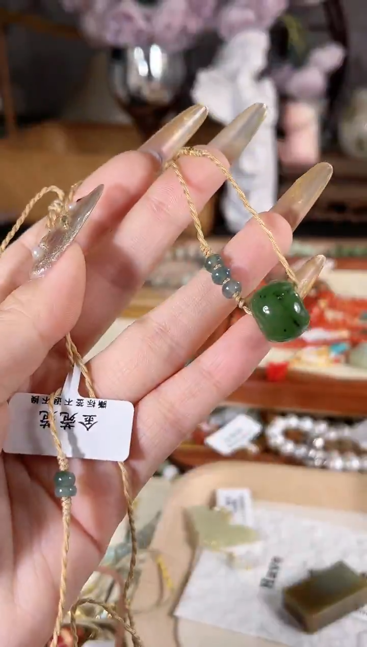 项链未镶嵌和田玉多样性发其一孤品默认微瑕