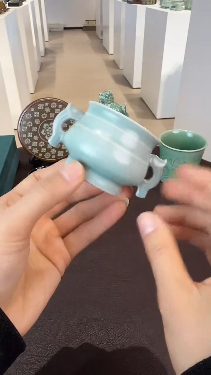 青瓷手工茶器包邮