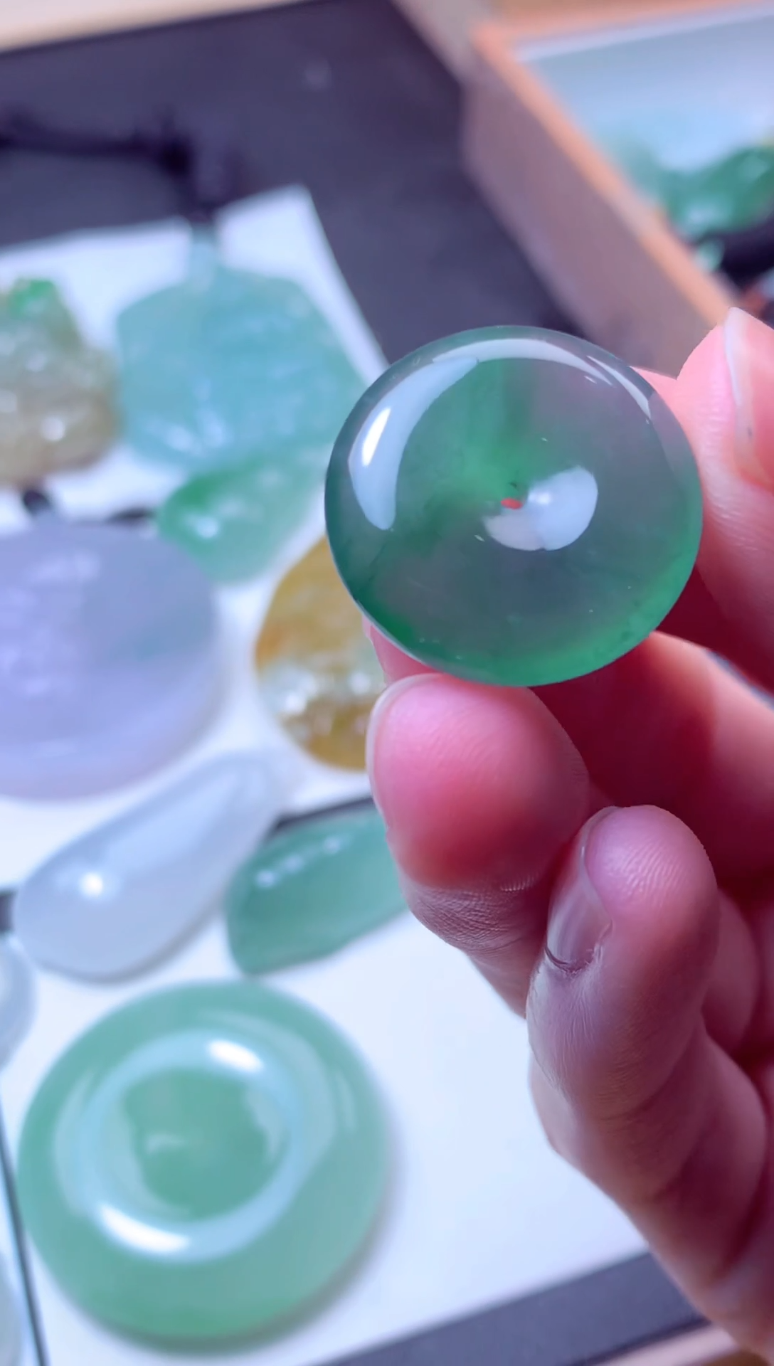 颈饰未镶嵌翡翠天然A货翡翠 