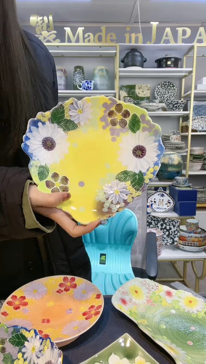 【闪购商品】碗有田烧异型盘21cm一只