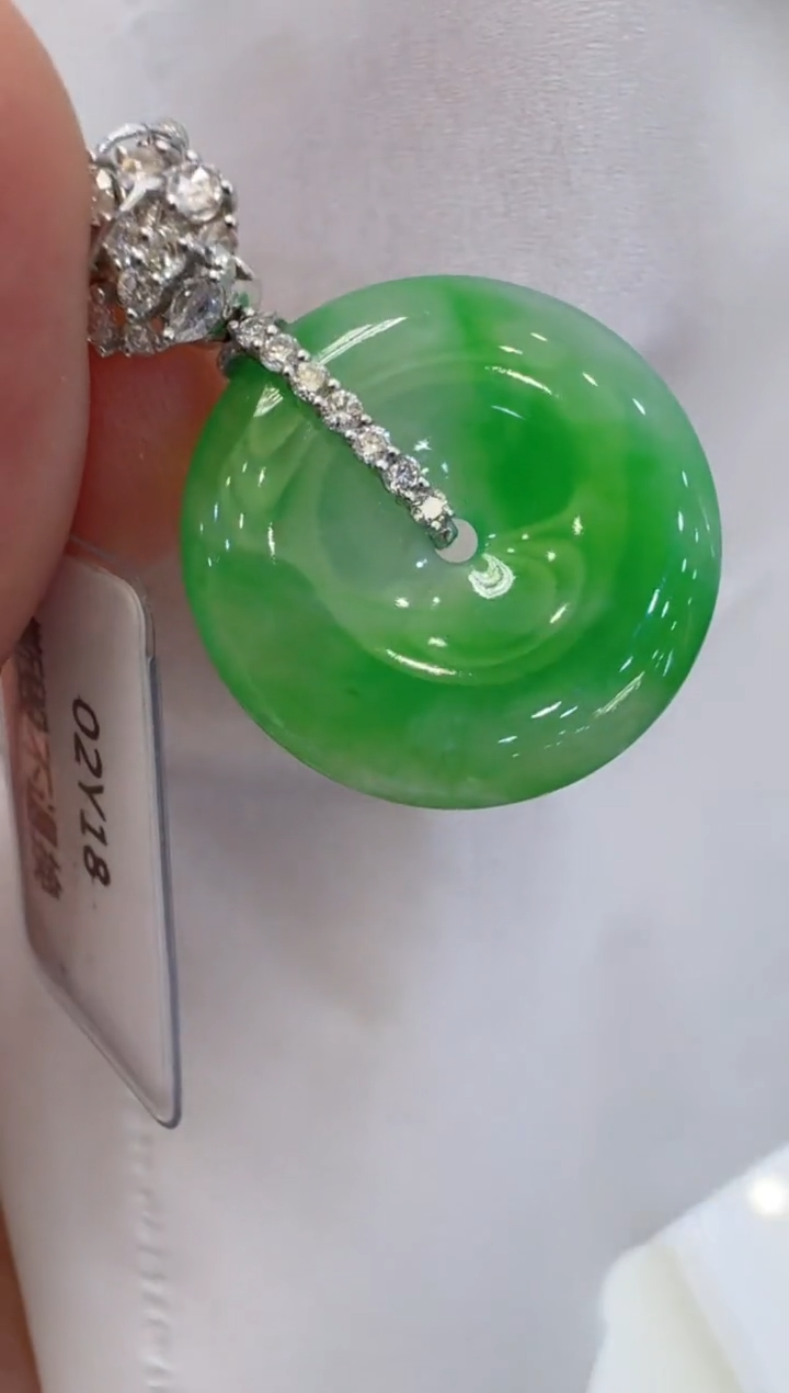 【闪购商品】翡翠吊坠(不含链)18K金镶嵌多样性团购发一件
