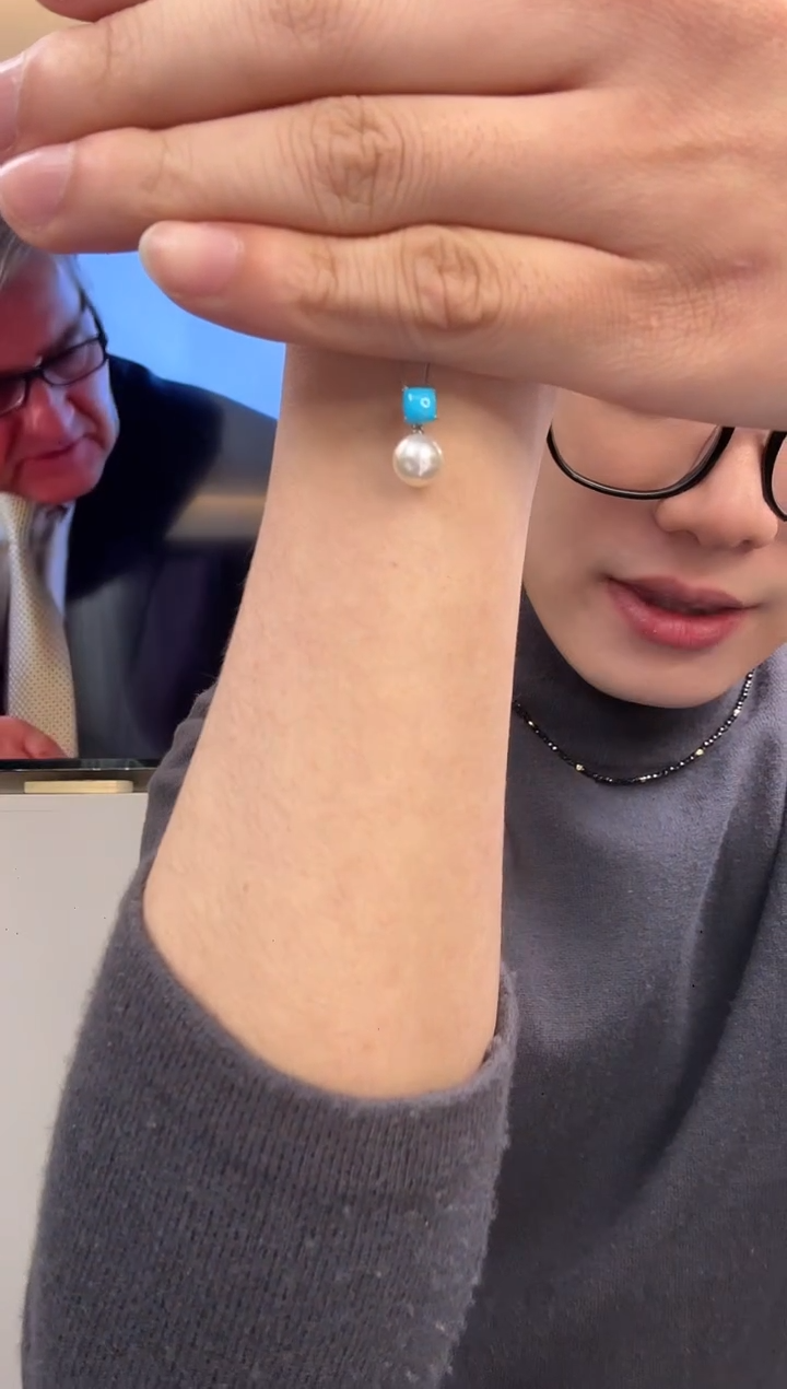 【闪购商品】绿松石吊坠(不含链)铂Pt900镶嵌CA20091