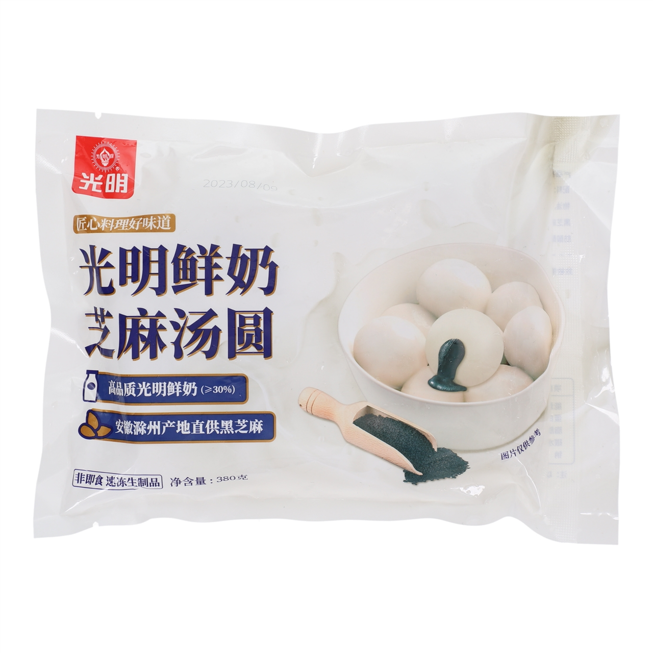 光明牌鲜奶芝麻汤圆380g