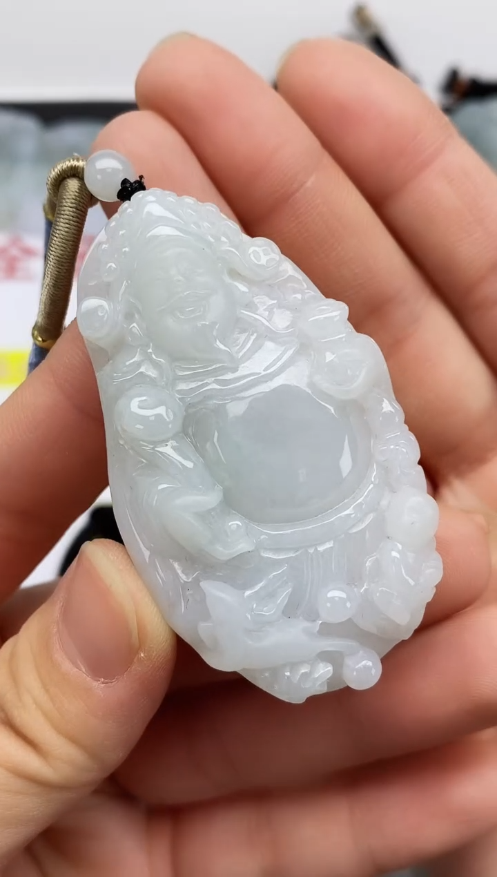 【闪购商品】翡翠颈饰未镶嵌财爷13443