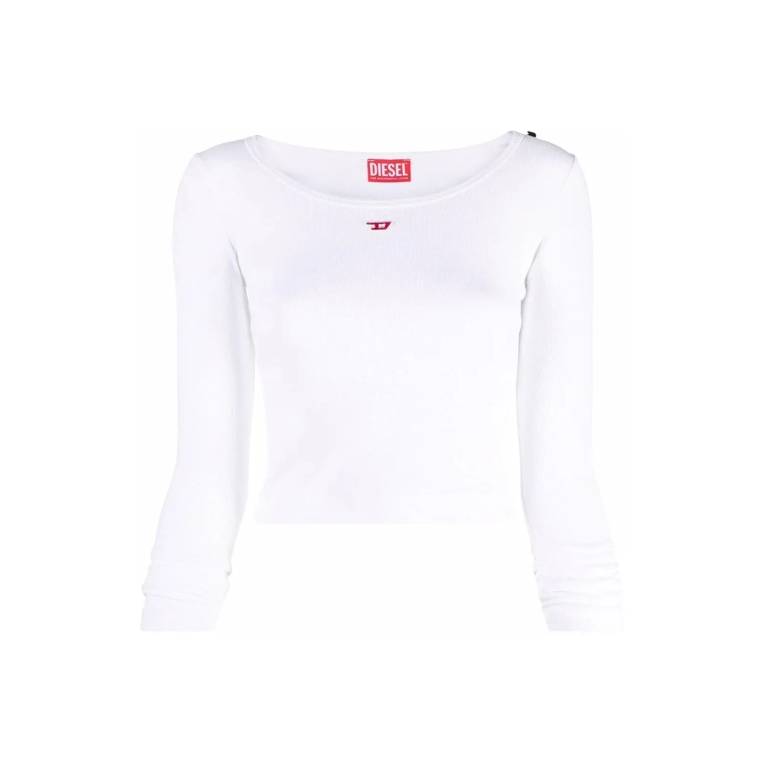 未使用 Diesel DIESEL迪赛/OVAL-D/标志印花修身长袖T恤女款