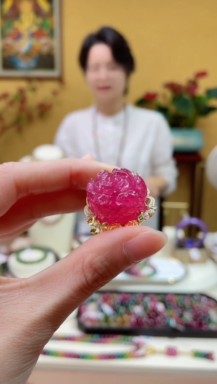 【闪购商品】碧玺颈饰18K金镶嵌@@ZY41107022