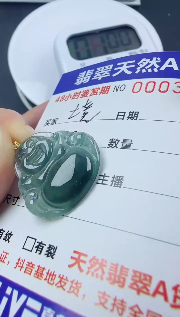 【闪购商品】翡翠颈饰18K金镶嵌111111111