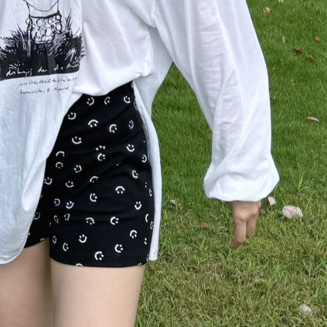 万能笑脸纯棉打底短裤