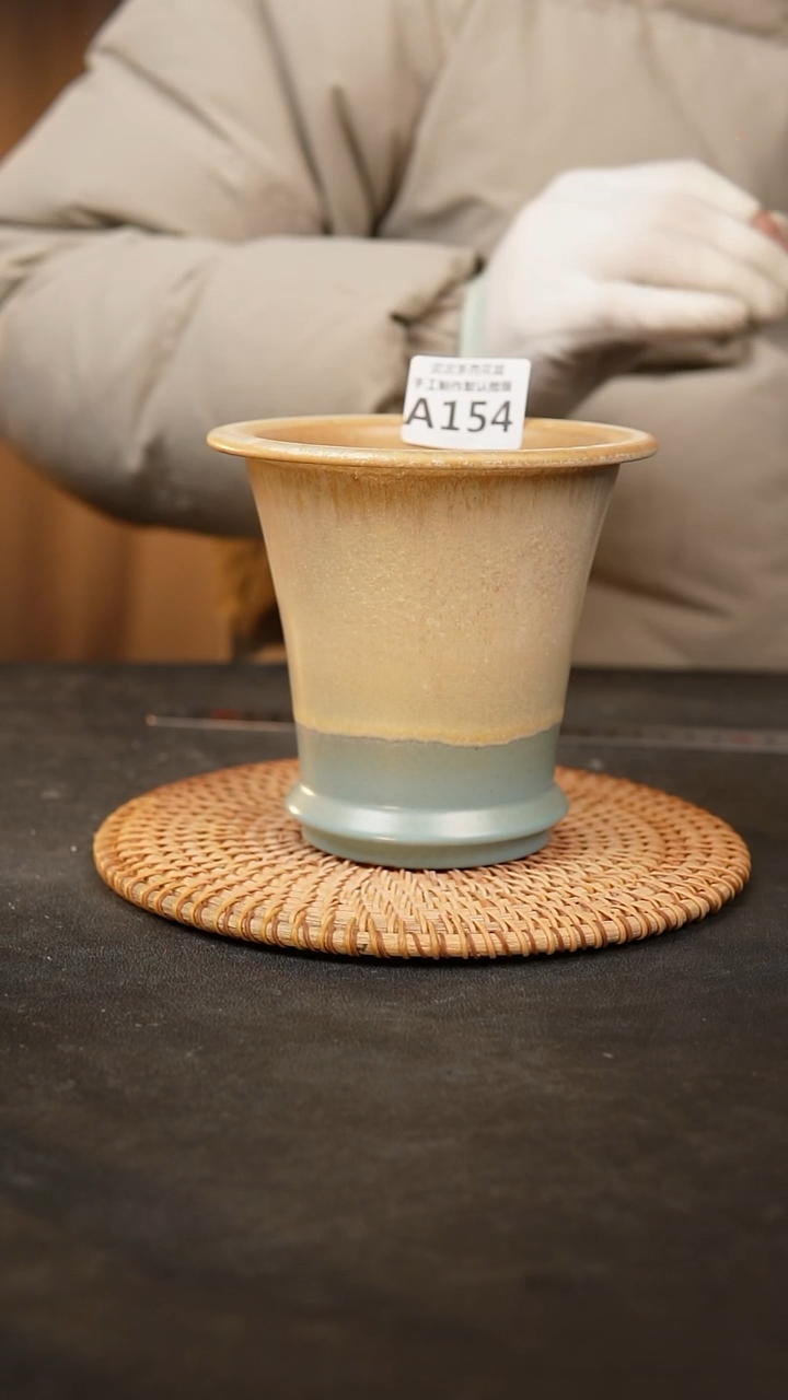 【闪购商品】瓷片154泥泥手工花盆