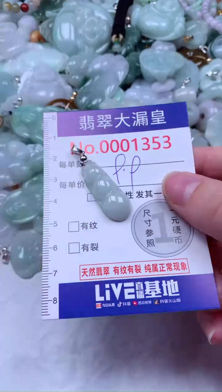 吊坠(不含链)未镶嵌翡翠1353
