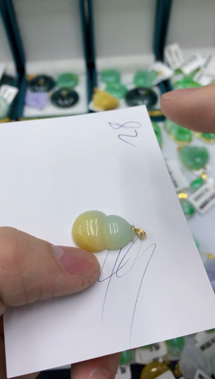 【闪购商品】翡翠颈饰18K金镶嵌11111111111