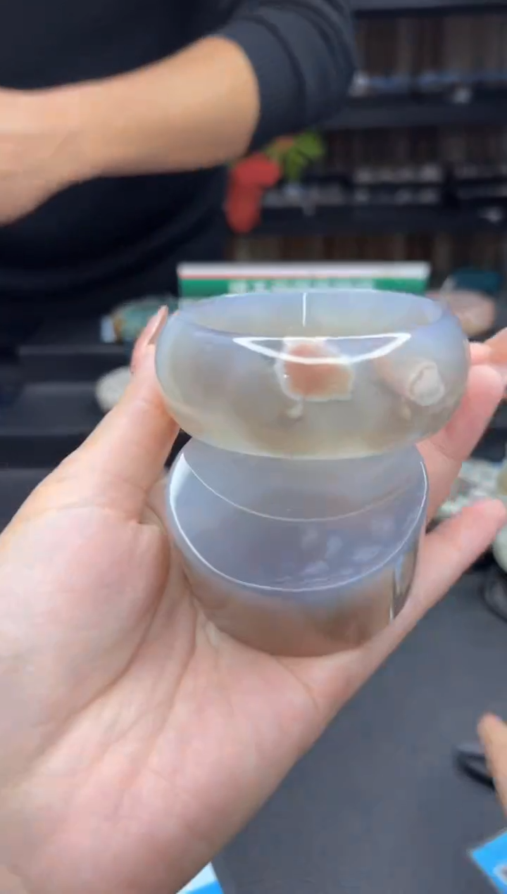 【闪购商品】石英质玉手镯未镶嵌200（59圈赠送镯心）