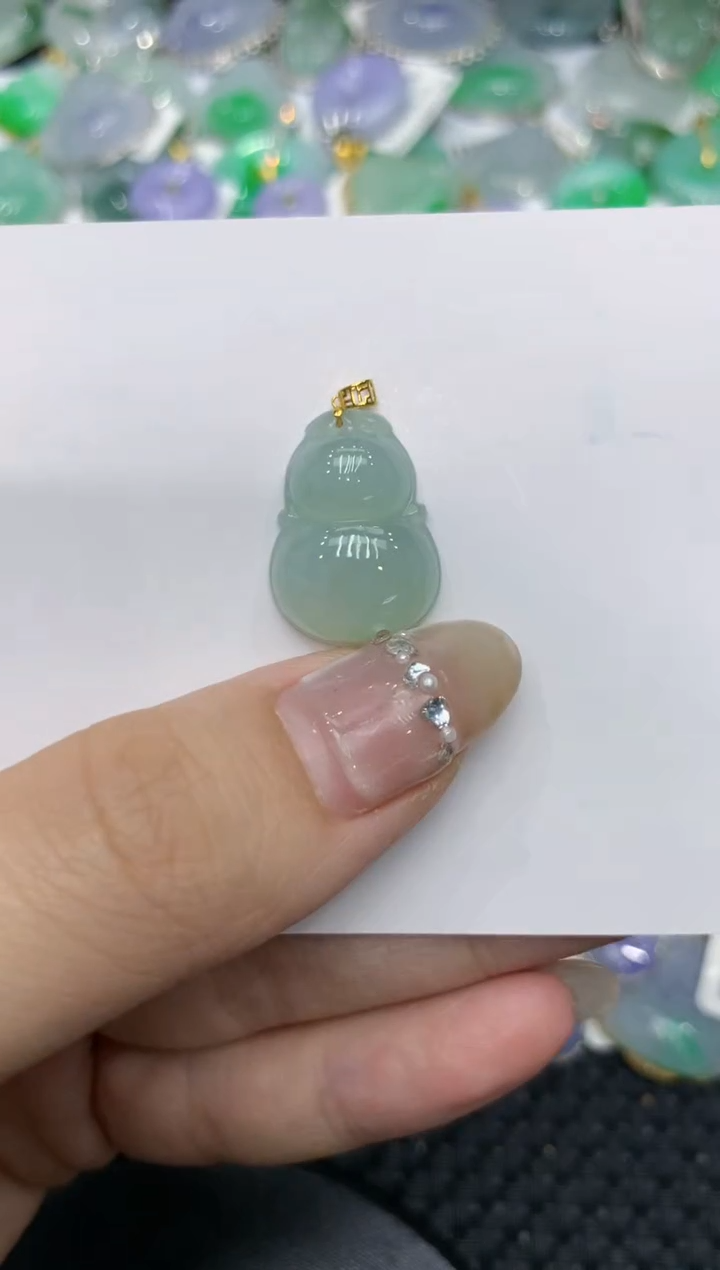 【闪购商品】翡翠颈饰18K金镶嵌多样性发其一