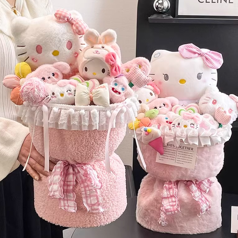 hellokitty玩偶花束生日礼物女生哈喽kt毕业送女友女孩子闺蜜儿童
