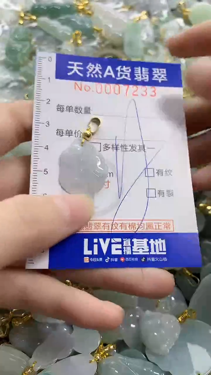 颈饰未镶嵌翡翠天然A货翡翠