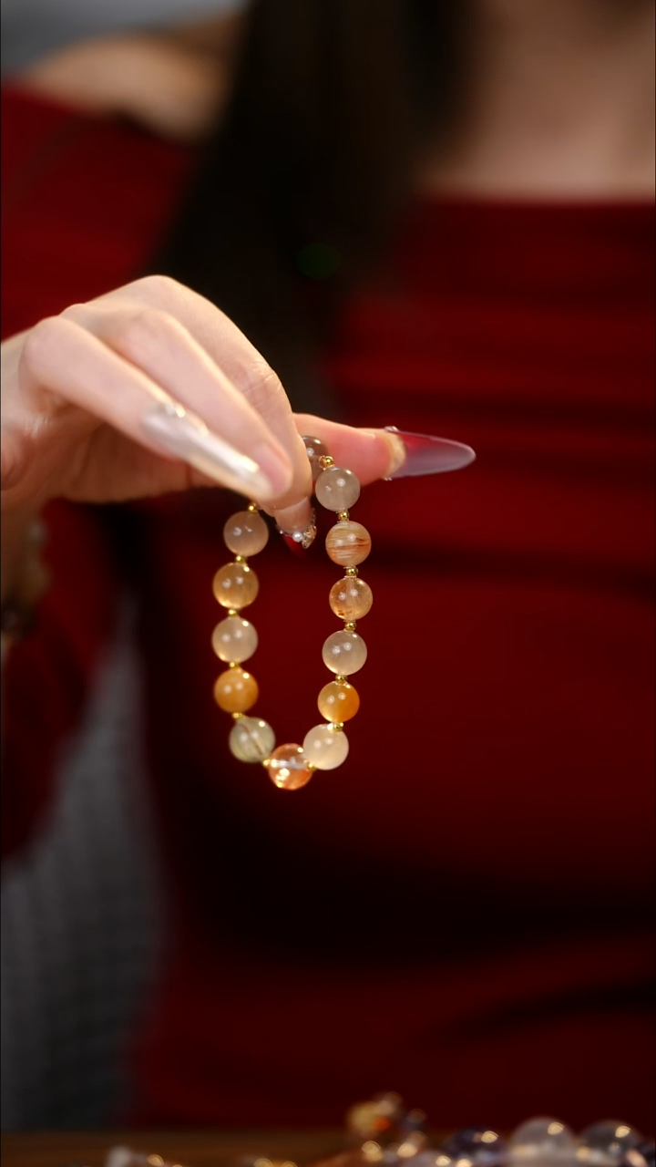 合金手串水晶兔毛