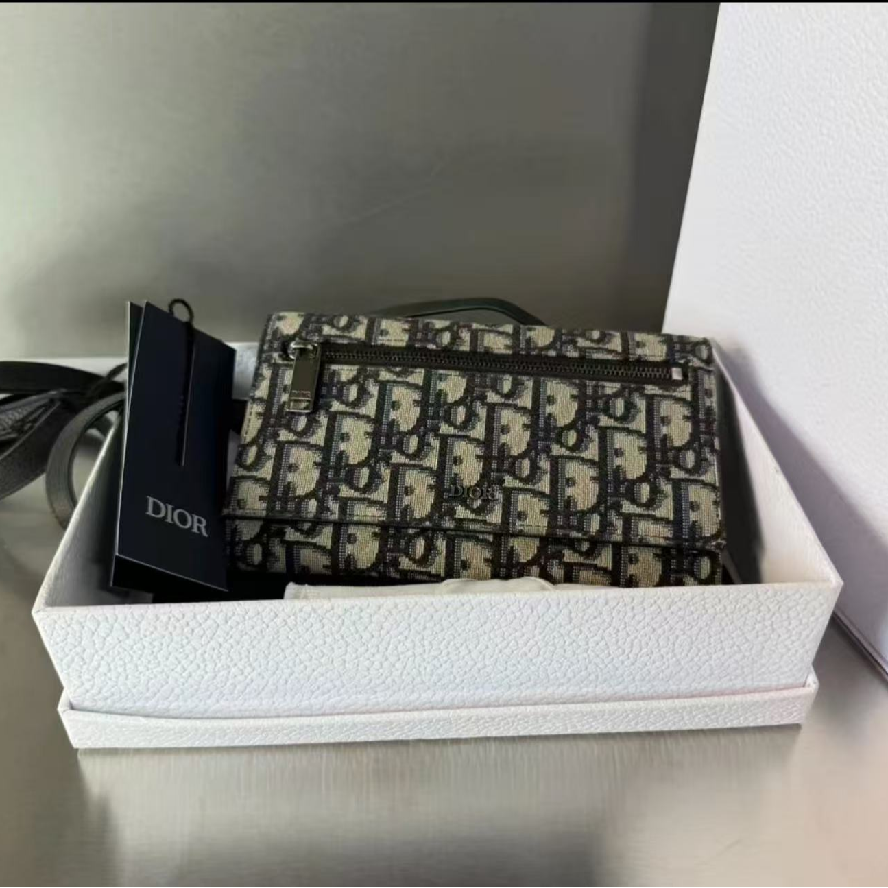 99新 DIOR/迪奥 迪奥老花斜挎包