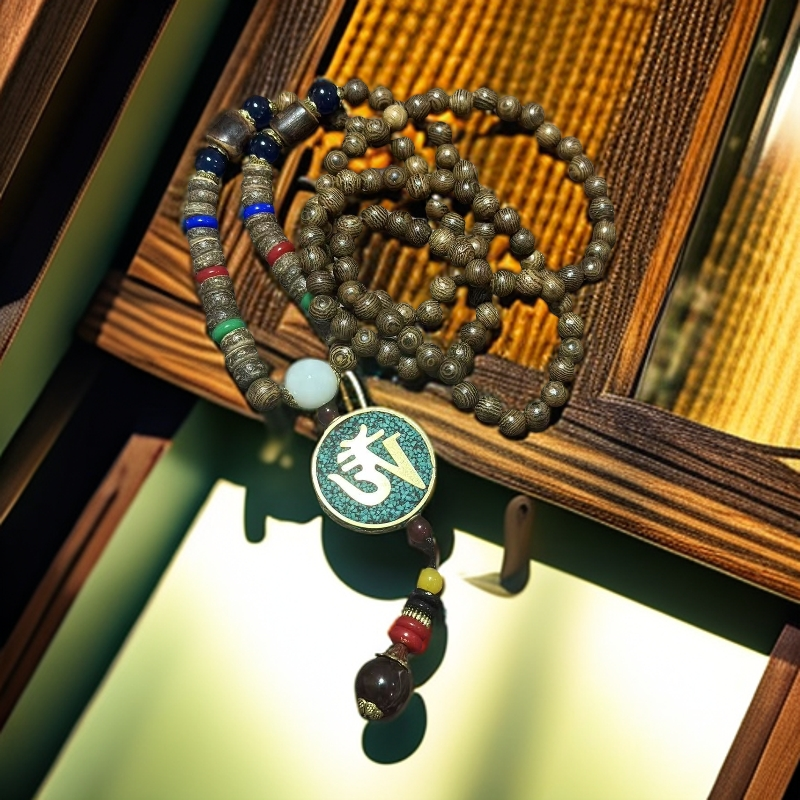 STJ022-鸡翅木0.6脖挂链精品手串