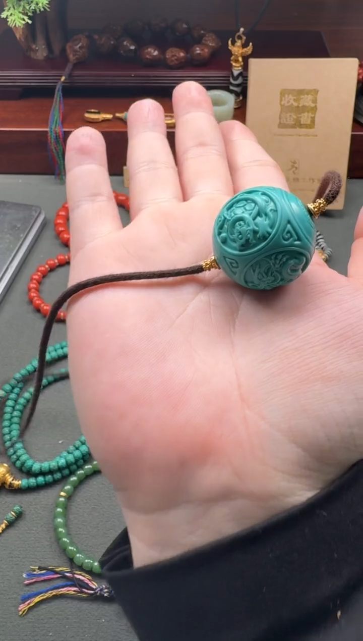 【闪购商品】绿松石配饰配饰18K金镶嵌配饰配饰