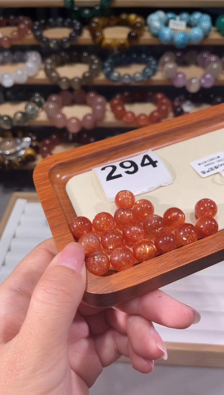 未镶嵌手链长石A294金太阳单珠多样性发一