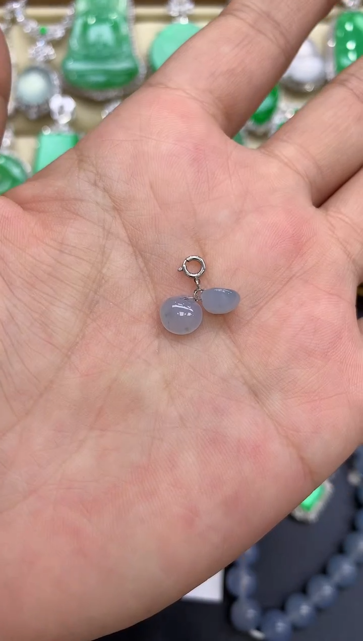 颈饰18K金镶嵌翡翠58-中国好珍宝