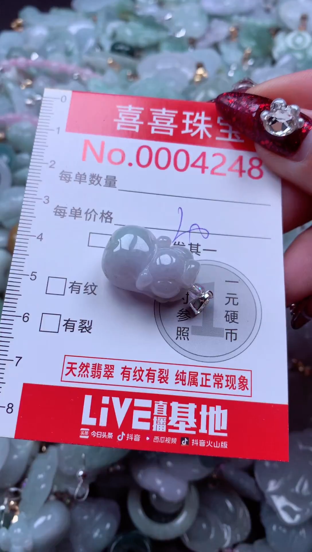 颈饰未镶嵌翡翠4248