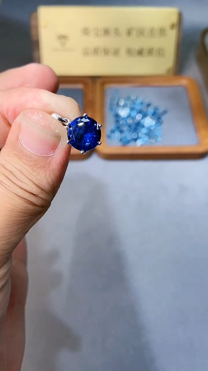 【闪购商品】蓝宝石颈饰银S925镶嵌354