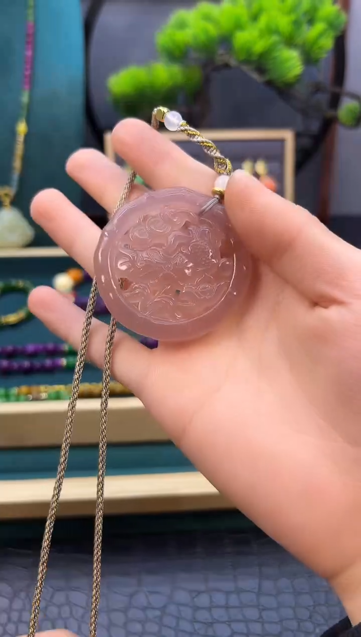 【闪购商品】和田玉颈饰14K金镶嵌X712    