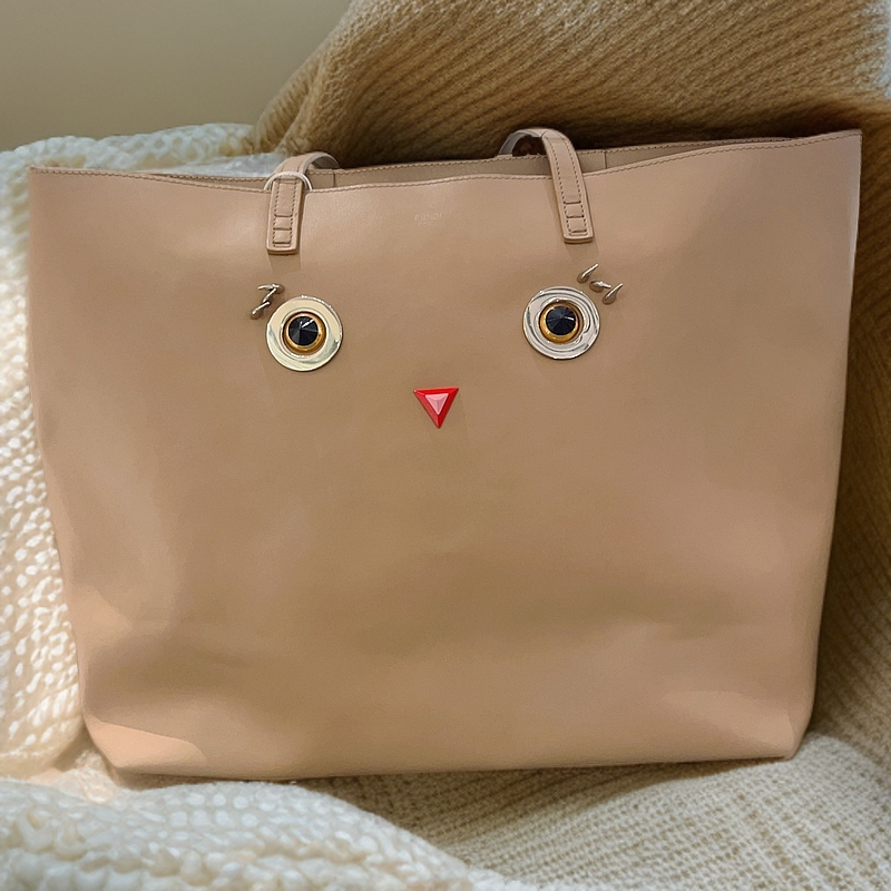 95新 FENDI/芬迪  裸色单肩包 1193 5095