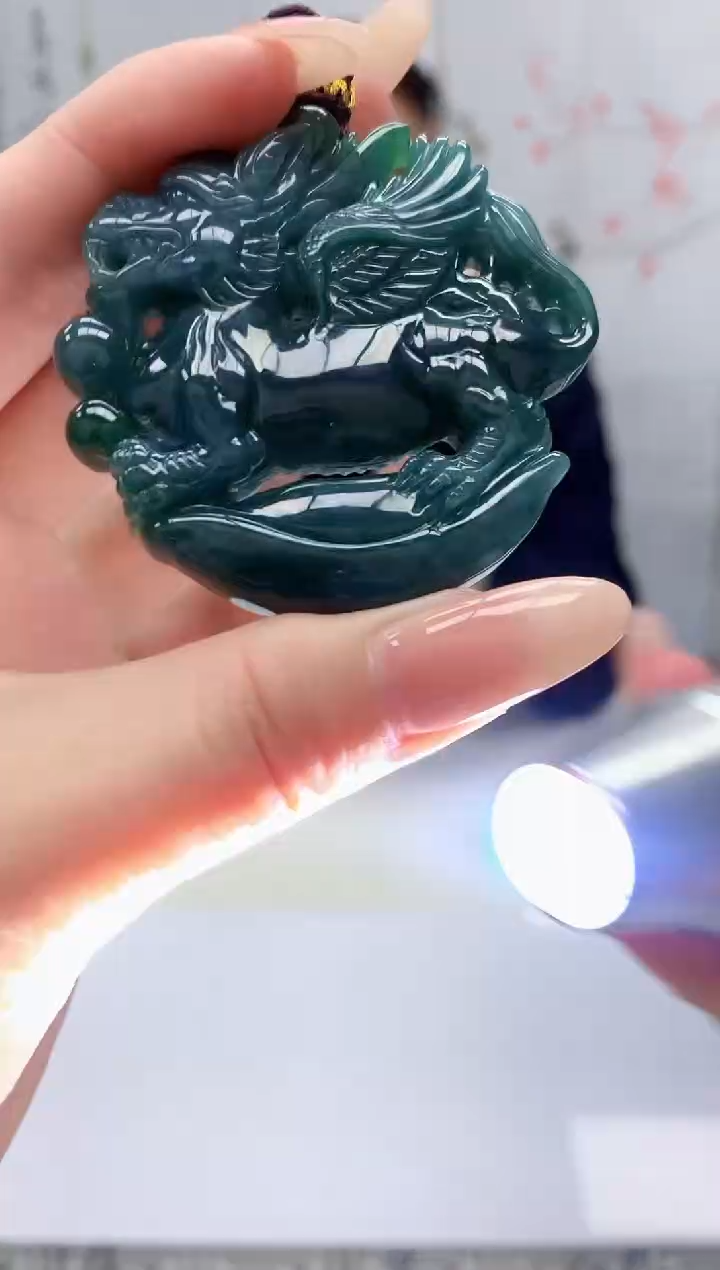 【闪购商品】定制翡翠未镶嵌4969jj-毛货挂件14